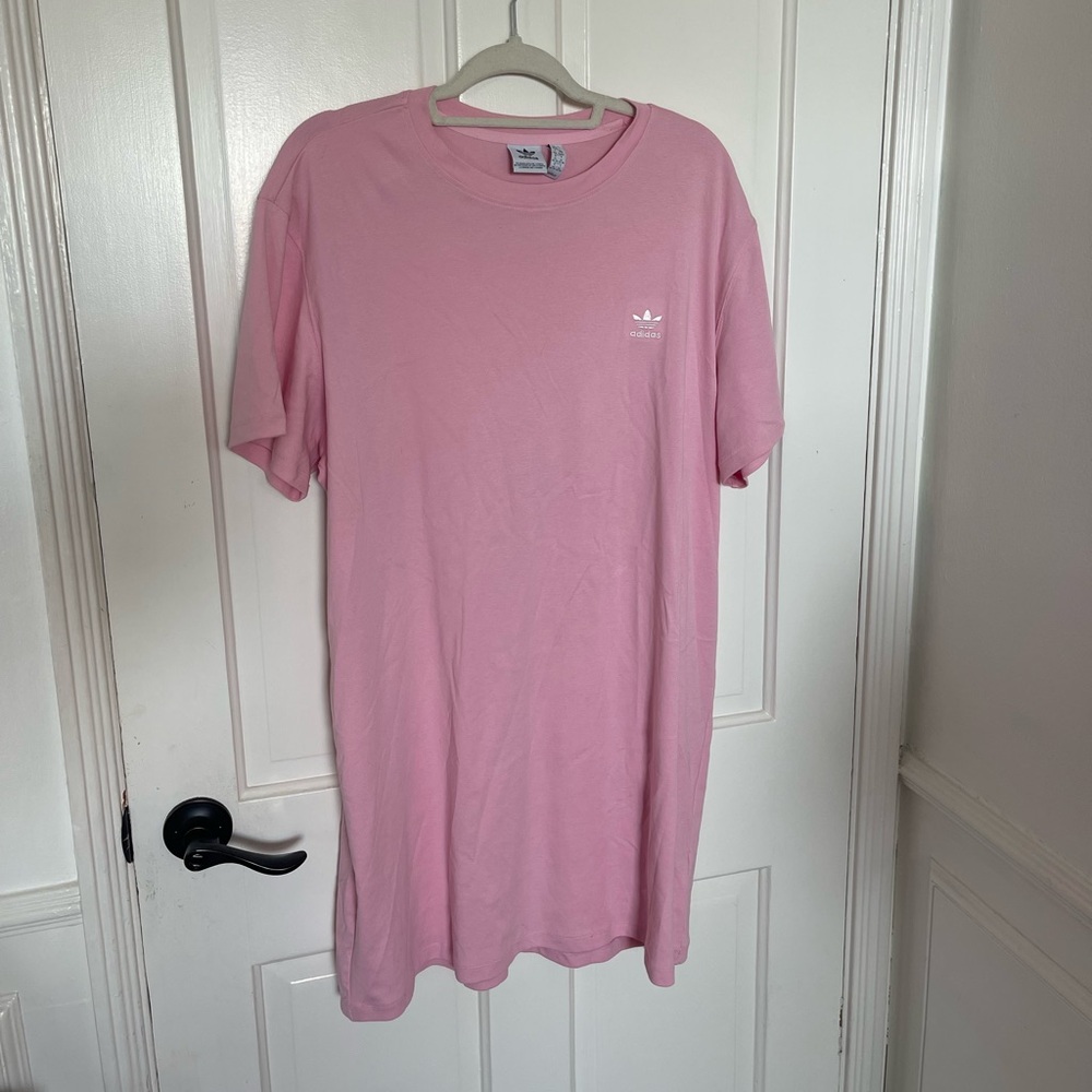 Adidas Soft Pink Crew Neck Dress Tee